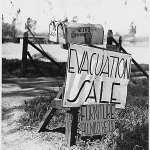 Evacuation sale sign