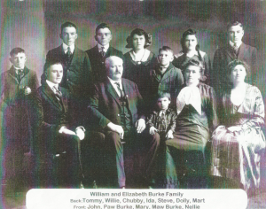 Family Photograph of William and Elizabeth Burke's family