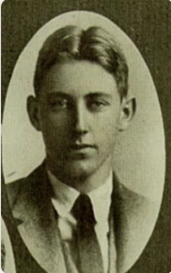 Yearbook image of a high school boy